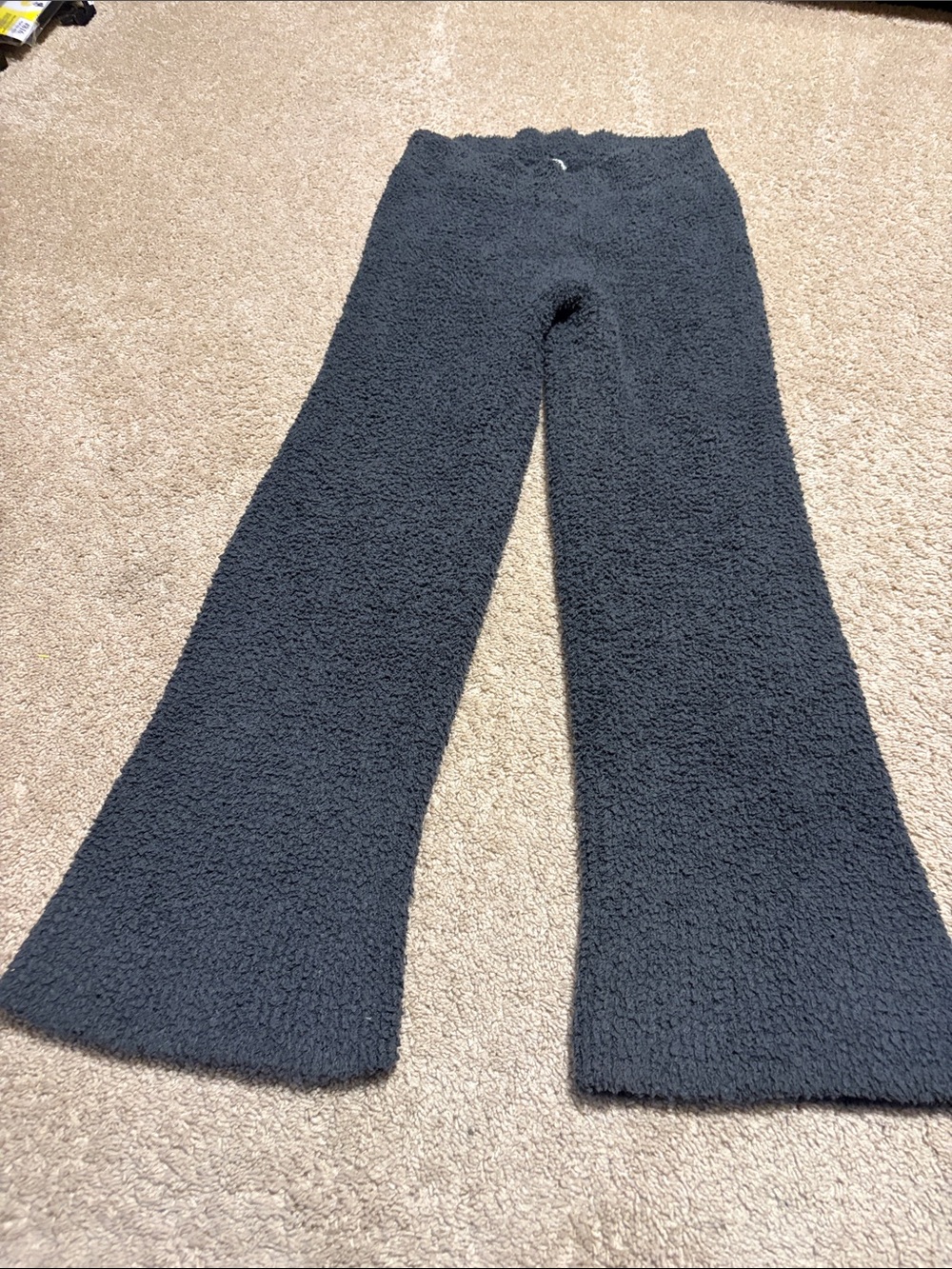 Aerie Marshmallow dark gray fuzzy lounge pants large